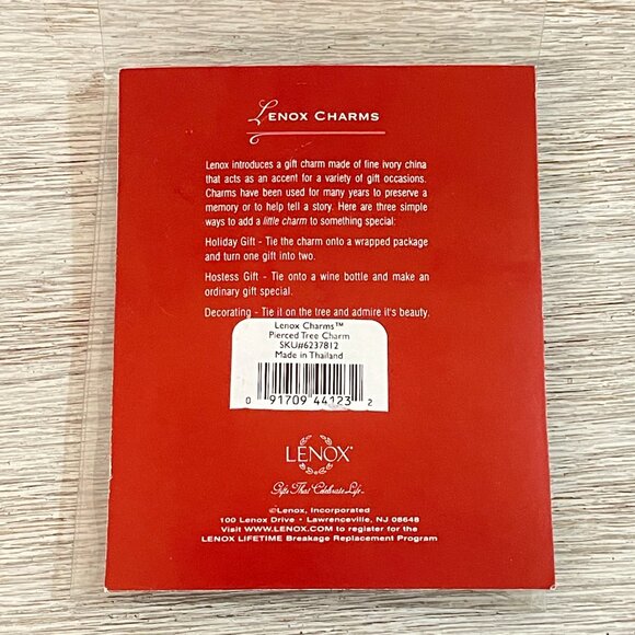 New Lenox Christmas Tree Charm Ornament Pierced Tree - Picture 6 of 7